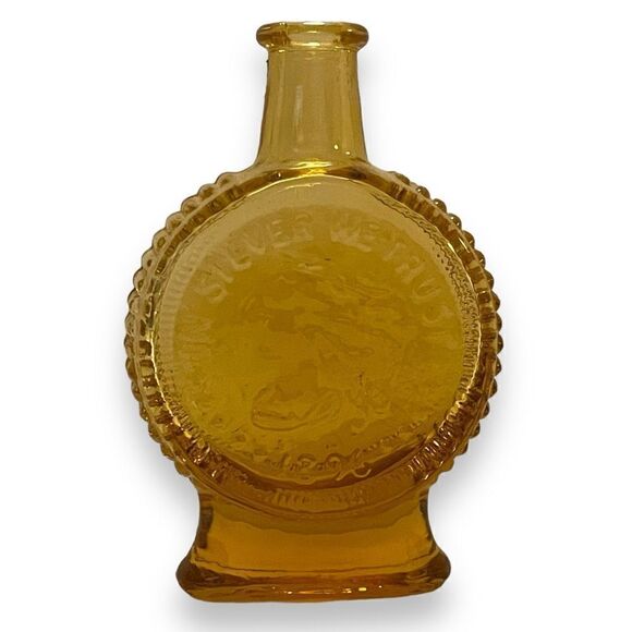 Vintage Wheaton Glass Nevada City, CA Miniature Amber Bottle - Picture 2 of 6